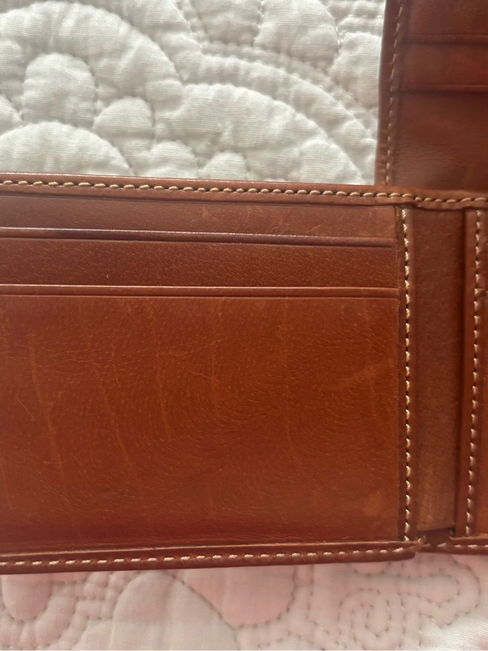 Coach Men's Brown Bifold Wallet w/ Credit Card Slots, Folding, Logo